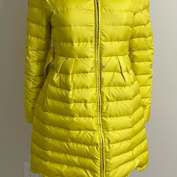 Women Winter Hooded Quilted Light Portable Down Coat Yellow Outerwear Size S/M - Picture 4 of 16